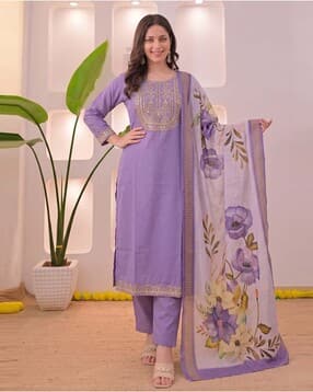 nyrika Women Embroidery Kurta Set-picture-46