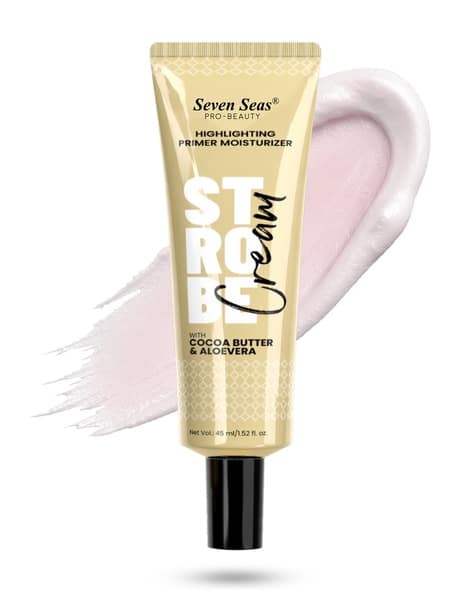 Seven seas Strobe Cream 3 in 1 Highlighting Primer Moisturizer with Cocoa Butter & Aloe Vera-Pink