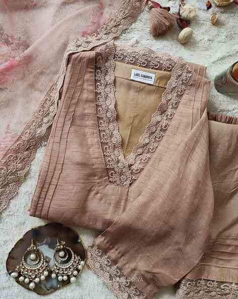 Acai Women Embroidery A-Line Kurta Set