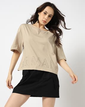 armani exchange Club House Boxy Fit T-Shirt-picture-29
