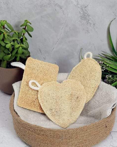KIND OF EARTHY Natural Body Scrubber Bath Loofah Pack of 3