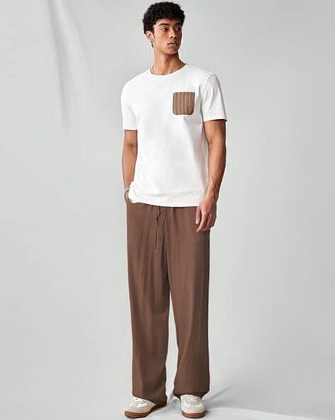 Buda Jeans Co Men Relaxed Fit Elasticated Drawstring Waist Pants - Image 4