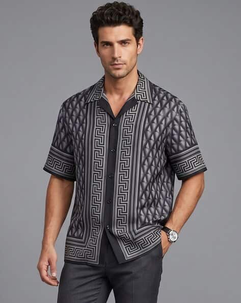 Samavart designs Men Geometric Print Regular Fit Shirt