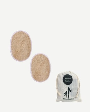 kind of earthy Exfoliating Bath Loofah Natural Body Scrubber with Elastic Grip Pack of 2-picture-32