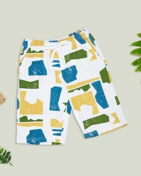 pantaloons junior Boys Printed Regular Fit Flat-Front Shorts-picture-23