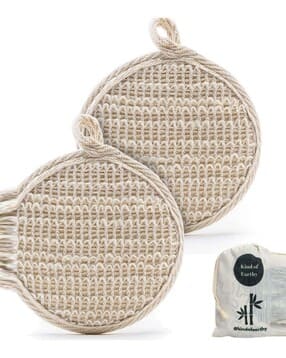 kind of earthy Exfoliating Bath Loofah Natural Body Scrubber Pack of 2-picture-43