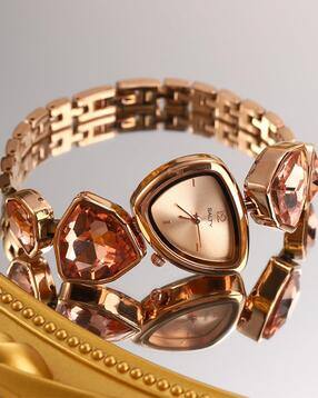 Women Analogue Watch with Jewellery Clasp - WT-S-0035-RG-RG-image-0
