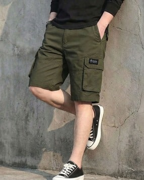 buda jeans co Men Regular Fit Mid-Rise Cargo Shorts-picture-43