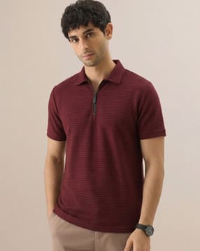 Men Patterned Regular Fit Polo T-Shirt-image-7