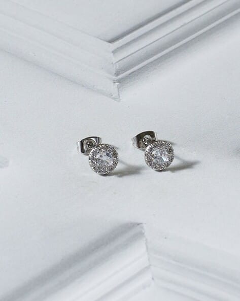 Salty Alpha Men Silver-Plated Clip-On Earrings