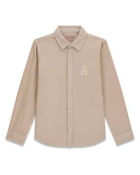 guess Logo Embroidered Regular Fit Shirt-picture-11