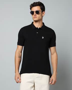 u.s. polo assn. Men Pique Slim Fit Polo T-Shirt with Patch Pocket-picture-18