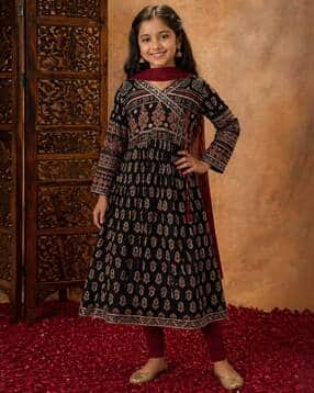 aarika girls ethnic Girls Printed Flared Kurti-picture-50