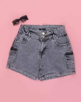 v-mart Girls Regular Fit Denim Hot Pants-picture-14