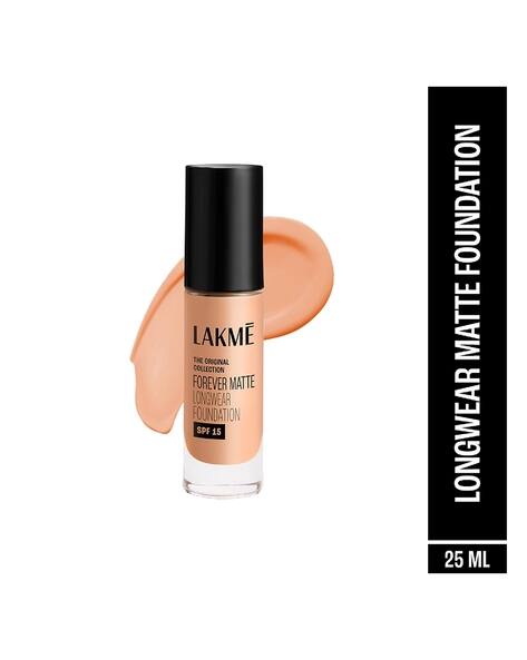 LAKME Forever Matte Longwear Foundation Natural Coral with Active Niacinamide & SPF 15