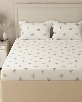 huesland King-Size Bedsheet with Pillow Covers-picture-36