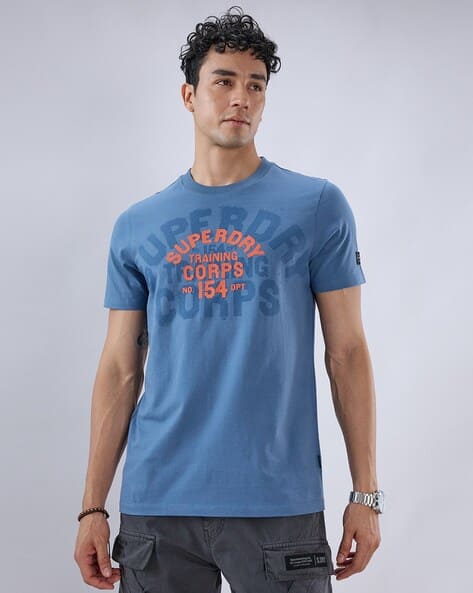 Training Corp Faded Logo Print Regular Fit T-Shirt