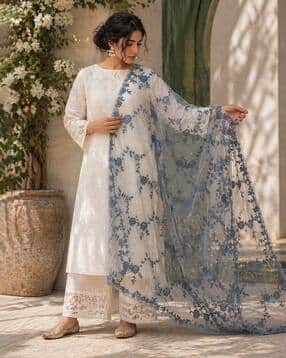 Net Dupatta with Elegant Weaving-image-11