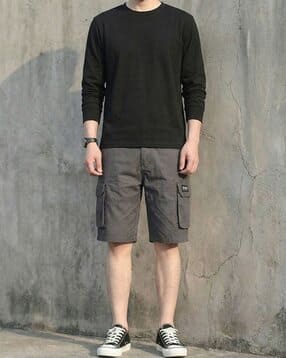 buda jeans co Men Regular Fit Mid-Rise Cargo Shorts-picture-35