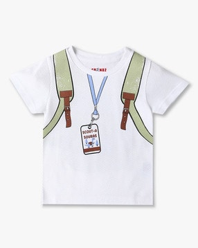 inf frendz Boys Graphic Print Round-Neck T-Shirt-picture-12