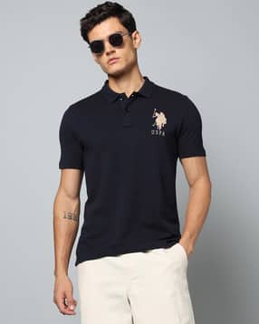 u.s. polo assn. Men Pique Slim Fit Polo T-Shirt with Logo Embroidered-picture-41