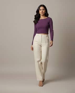 nyrika Women Ribbed Relaxed Fit Top-picture-31