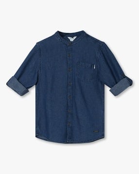 point cove Boys Washed Relaxed Fit Shirt with Detachable Hood-picture-50