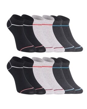buda jeans co Men Pack of 6 Striped Ankle-Length Socks -picture-31