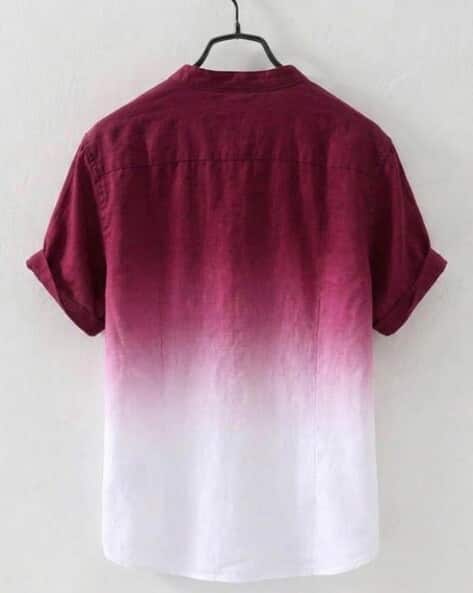 TIGERSNAKE Men Ombre-Dyed Regular Fit Shirt - Image 2