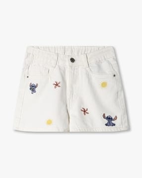 rio girls Girls Embroidered Regular Fit Shorts-picture-28