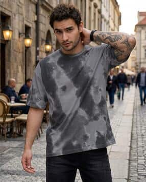 leotude Men Print Round-Neck T-Shirt-picture-38