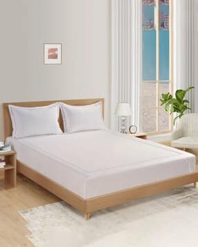 Bedsheet with Duvet & Pillow Covers- 350TC-image-24