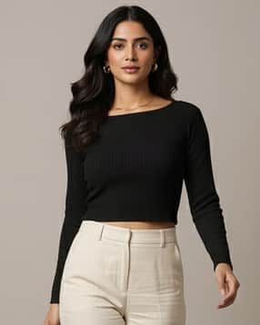 nyrika Women Ribbed Relaxed Fit Top-picture-42