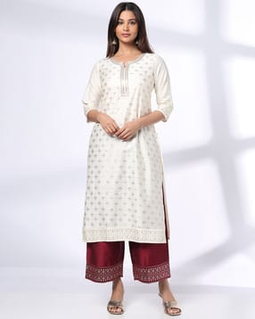 avaasa set Women Embroidery Straight Kurta-Bottom Set-picture-10