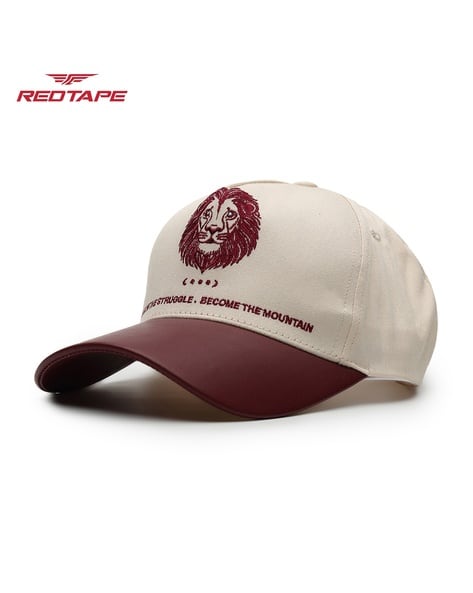 RED TAPE Unisex Printed Baseball Cap with Adjustable Strap