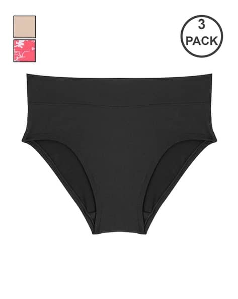 RED TAPE Women Pack of 3 Floral Print Seamless Hipsters