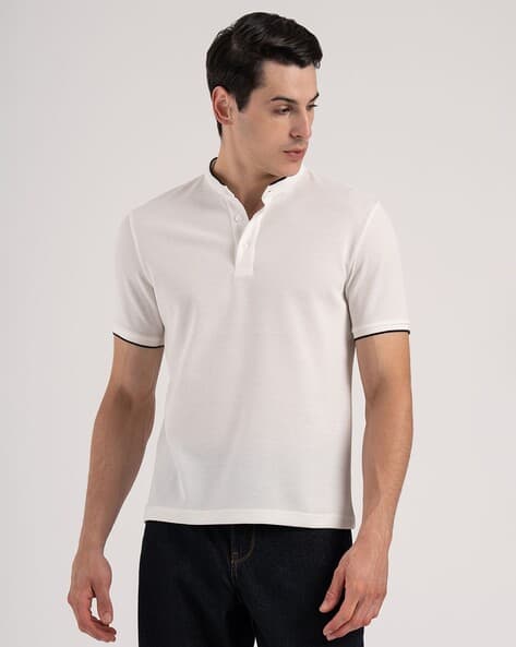 RED TAPE Men Self-Design Regular Fit T-Shirt