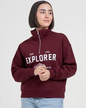 red tape Women Printed High-Neck Sweatshirt-picture-29