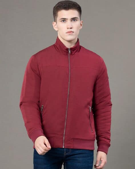 RED TAPE Men Zip-Front Bomber Jacket