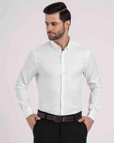 RED TAPE Men Button-Down Collar Regular Fit Shirt