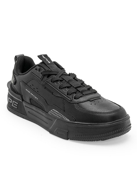 RED TAPE Men Round-Toe Lace-Up Sneakers Red - Image 4