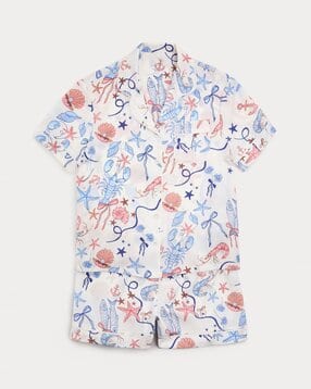 Girls Floral Print Shorts & Top Set-image-32