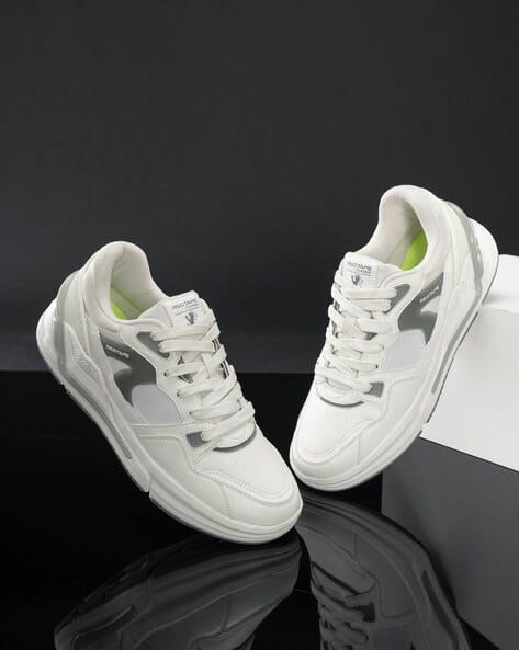 RED TAPE Men Colourblock Low-Top Lace-Up Sneakers
