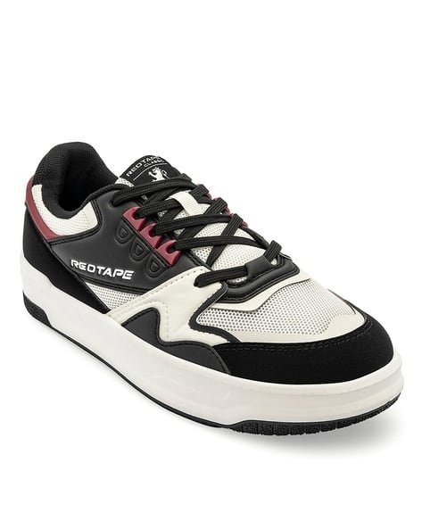 RED TAPE Men Low-Top Lace-Up Shoes Red - Image 4
