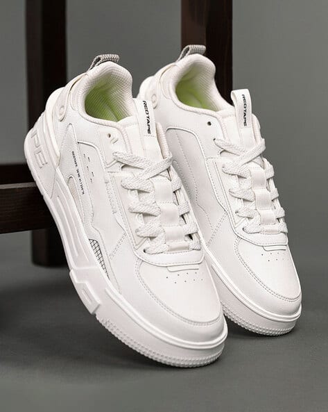 Men Lace-Up Round-Toe Sneakers