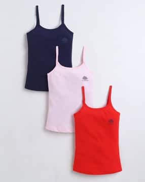 bumzee Girls Pack of 3 Slip with Round Neck-picture-12