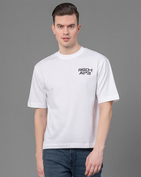 RED TAPE Men Oversized Fit Round-Neck T-Shirt