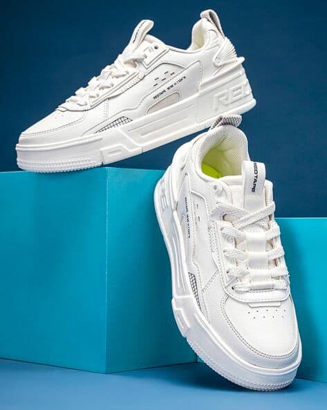 RED TAPE Women Round-Toe Sneakers with Lace-Fastening