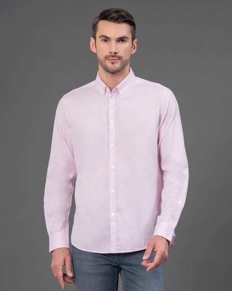 RED TAPE Men Regular Fit Shirt with Spread Collar