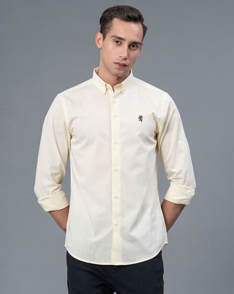 RED TAPE Men Shirt with Button Down Collar